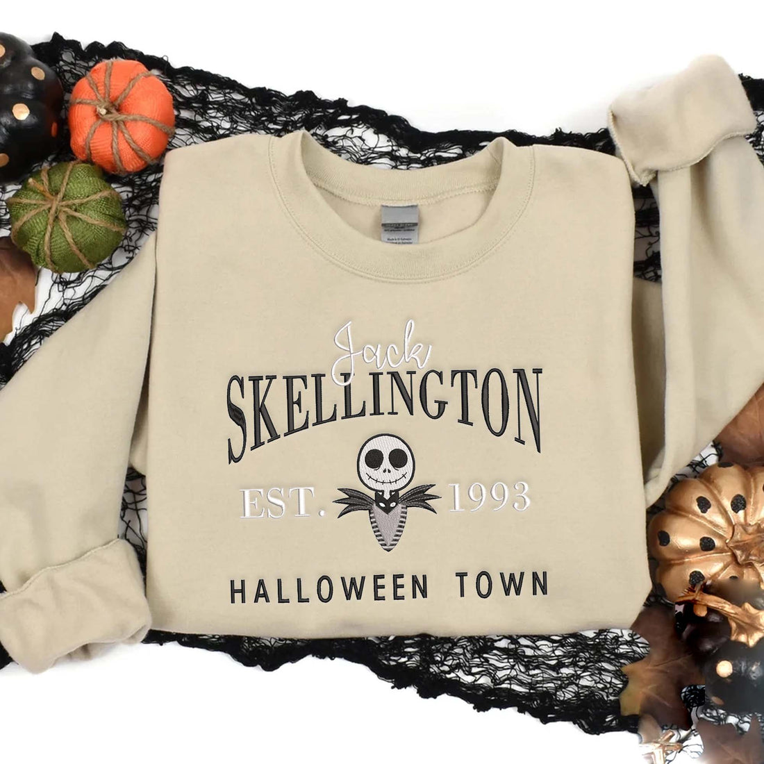 Horror Character From Bad Dream Before Christmast Sweatshirt, Halloween Embroidery Sweatshirt HLW_M83