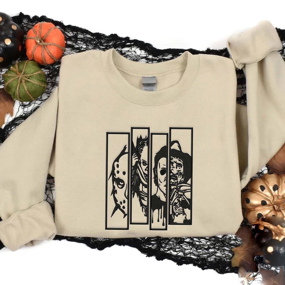 Maniac Killer From The Movie Sweatshirt, Halloween Embroidery Sweatshirt HLW_M209