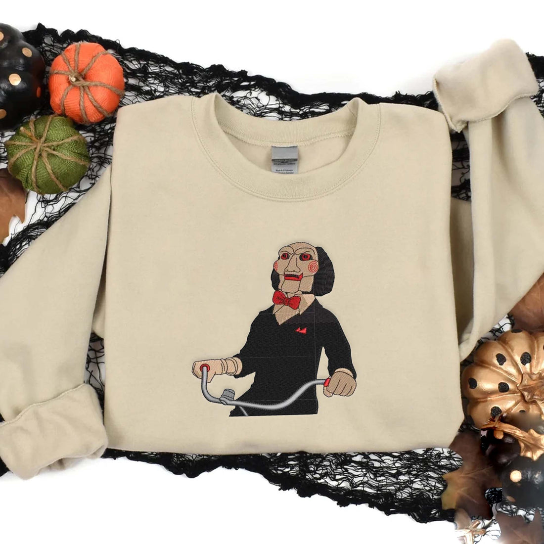 Horror Movie Killer Embroidery Sweatshirt, Halloween Embroidery Sweatshirt HLW_M77