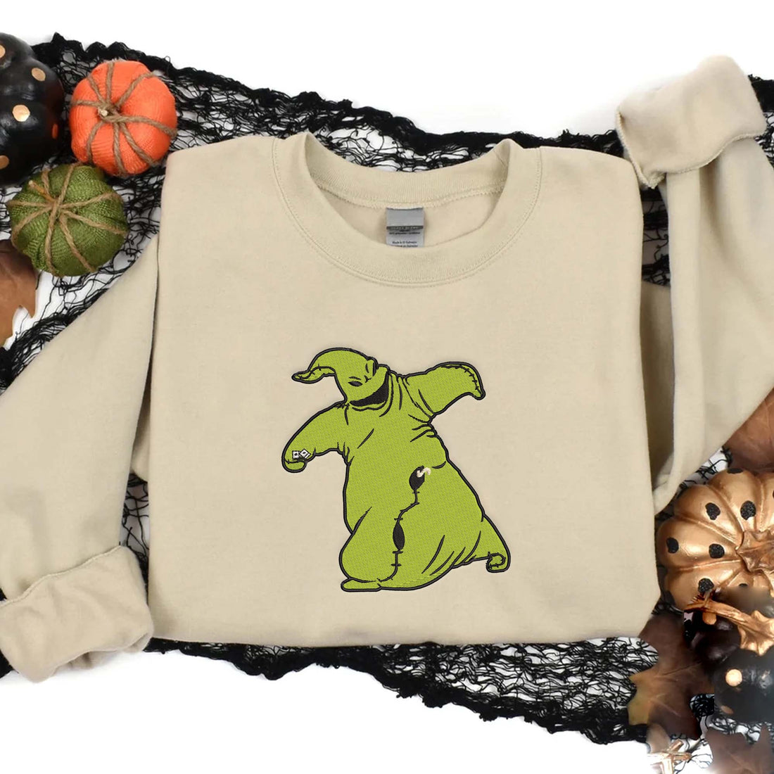 Bad Dream Christmas Horror Character Sweatshirt, Halloween Embroidery Sweatshirt HLW_M82