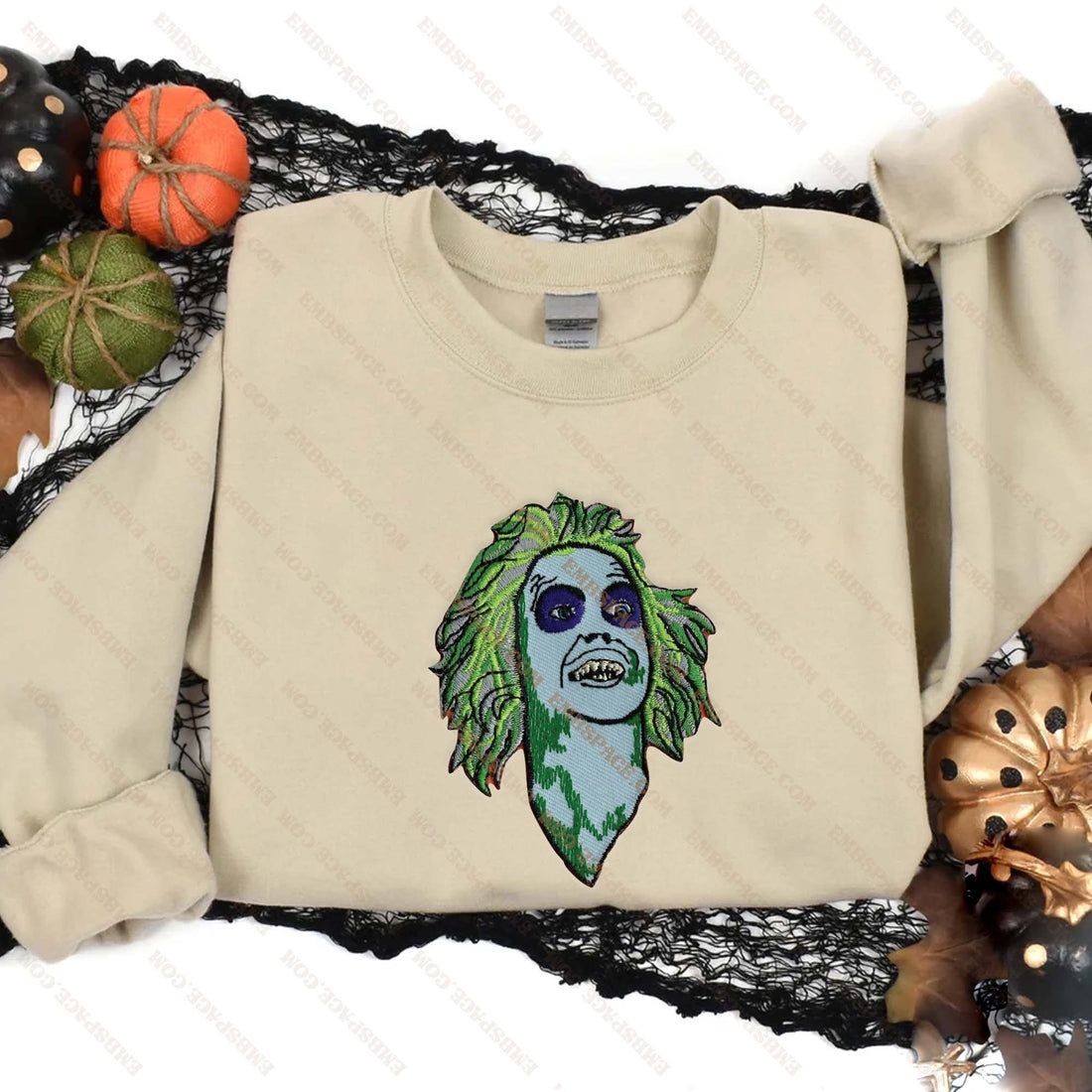 Horror Killer Movie Character Halloween Embroidery Sweatshirt, Halloween Embroidery Sweatshirt HLW_M1822