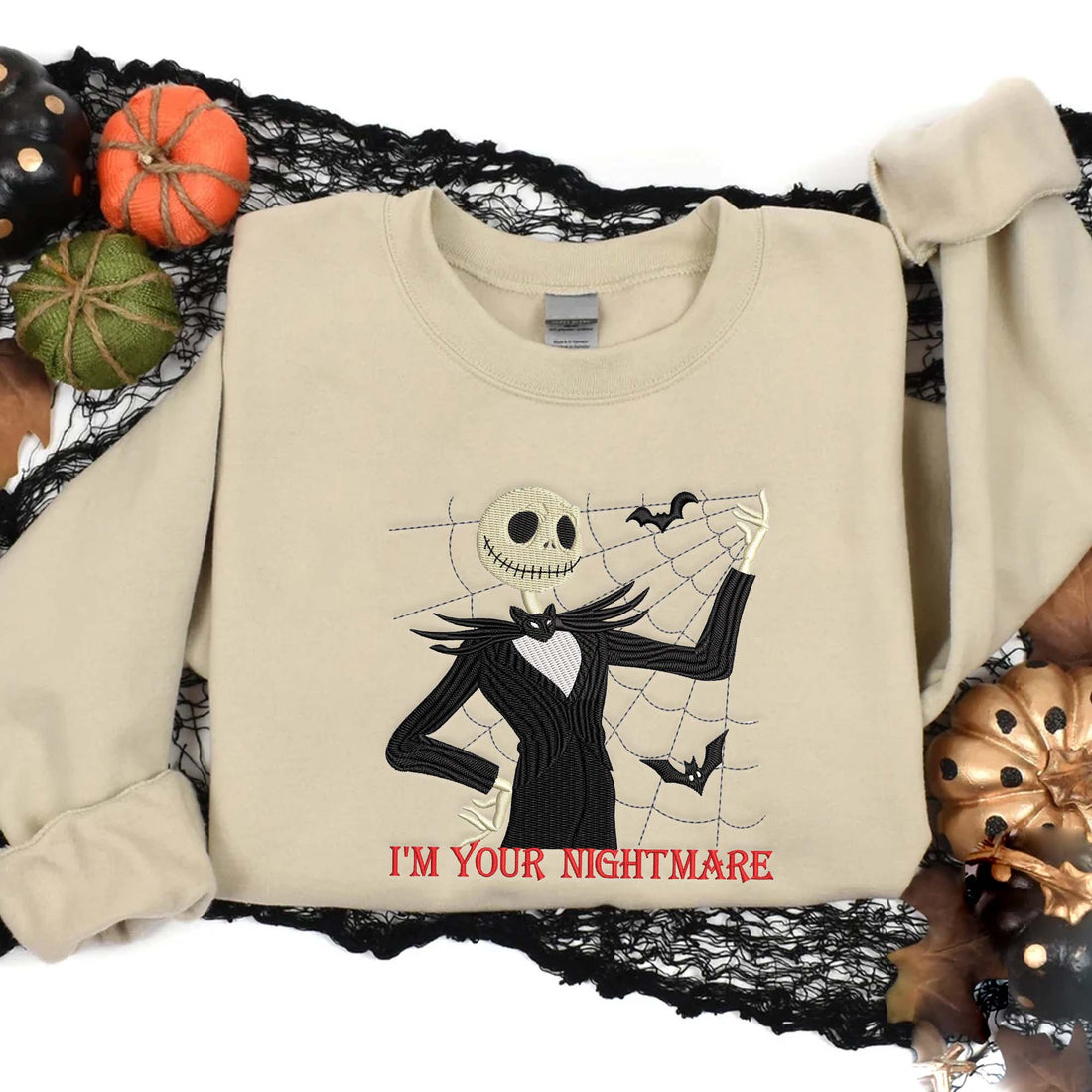 I'm Your Bad Dream Sweatshirt, Halloween Embroidery Sweatshirt HLW_M306