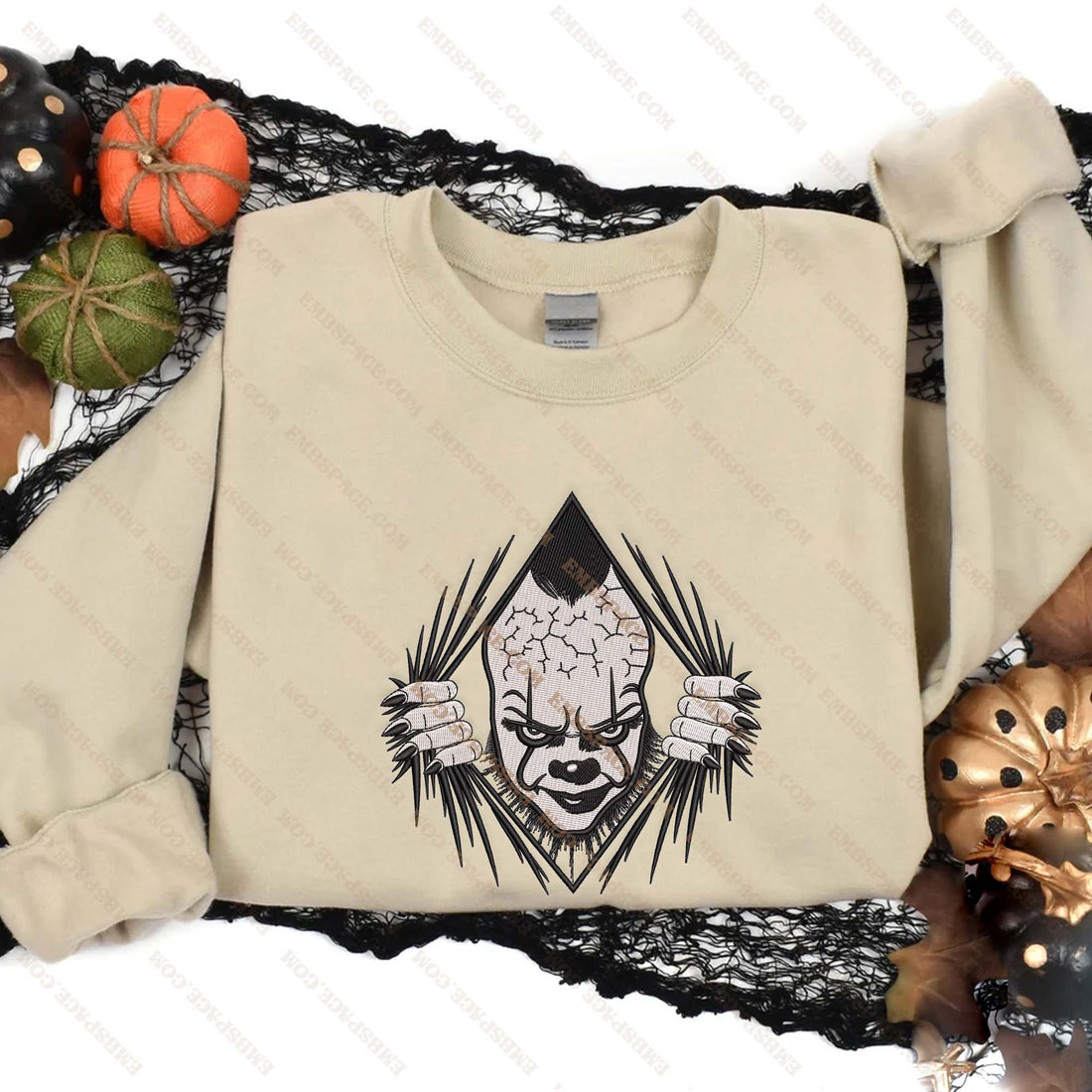 I Eat Children Halloween Embroidery Sweatshirt, Halloween Embroidery Sweatshirt HLW_M2114