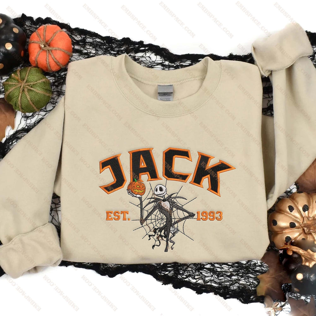 King Horror Est 1993 Halloween Embroidery Sweatshirt, Halloween Embroidery Sweatshirt HLW_M2078