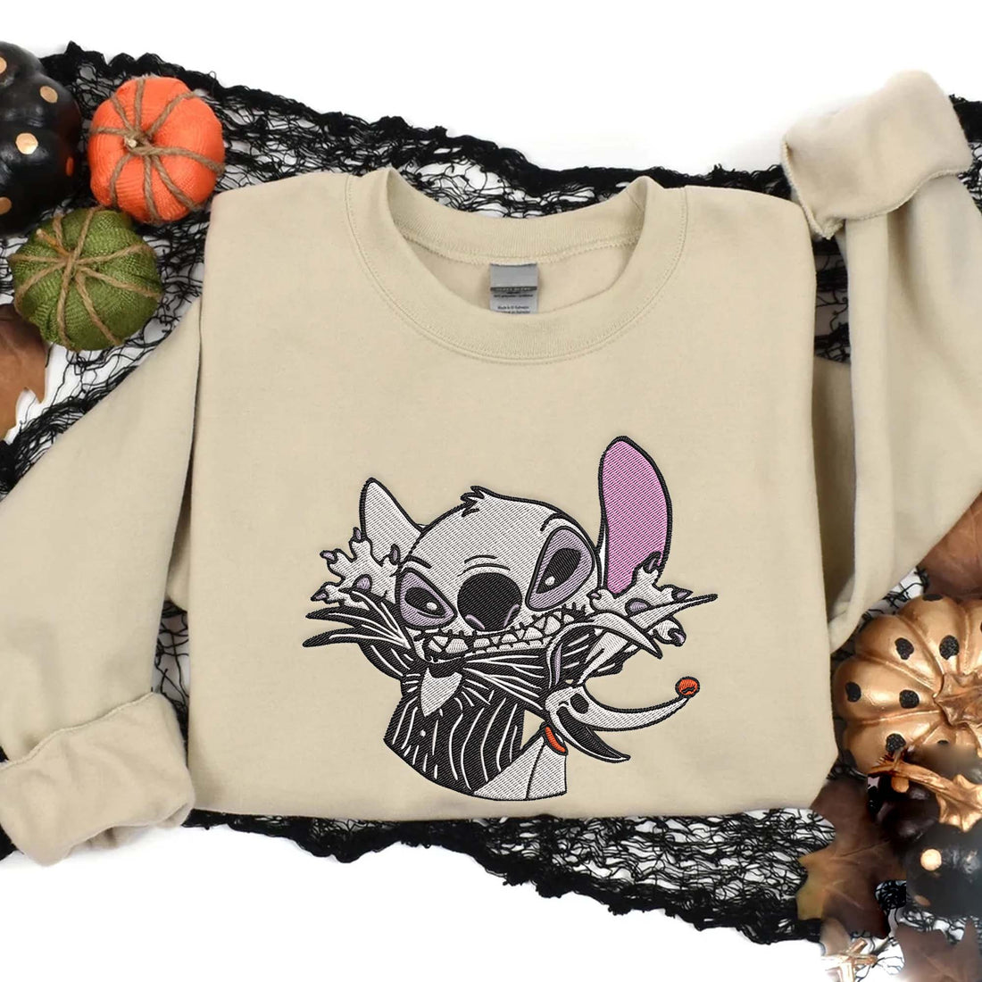 Bad Dream Cartoon Character Sweatshirt, Halloween Embroidery Sweatshirt HLW_M559