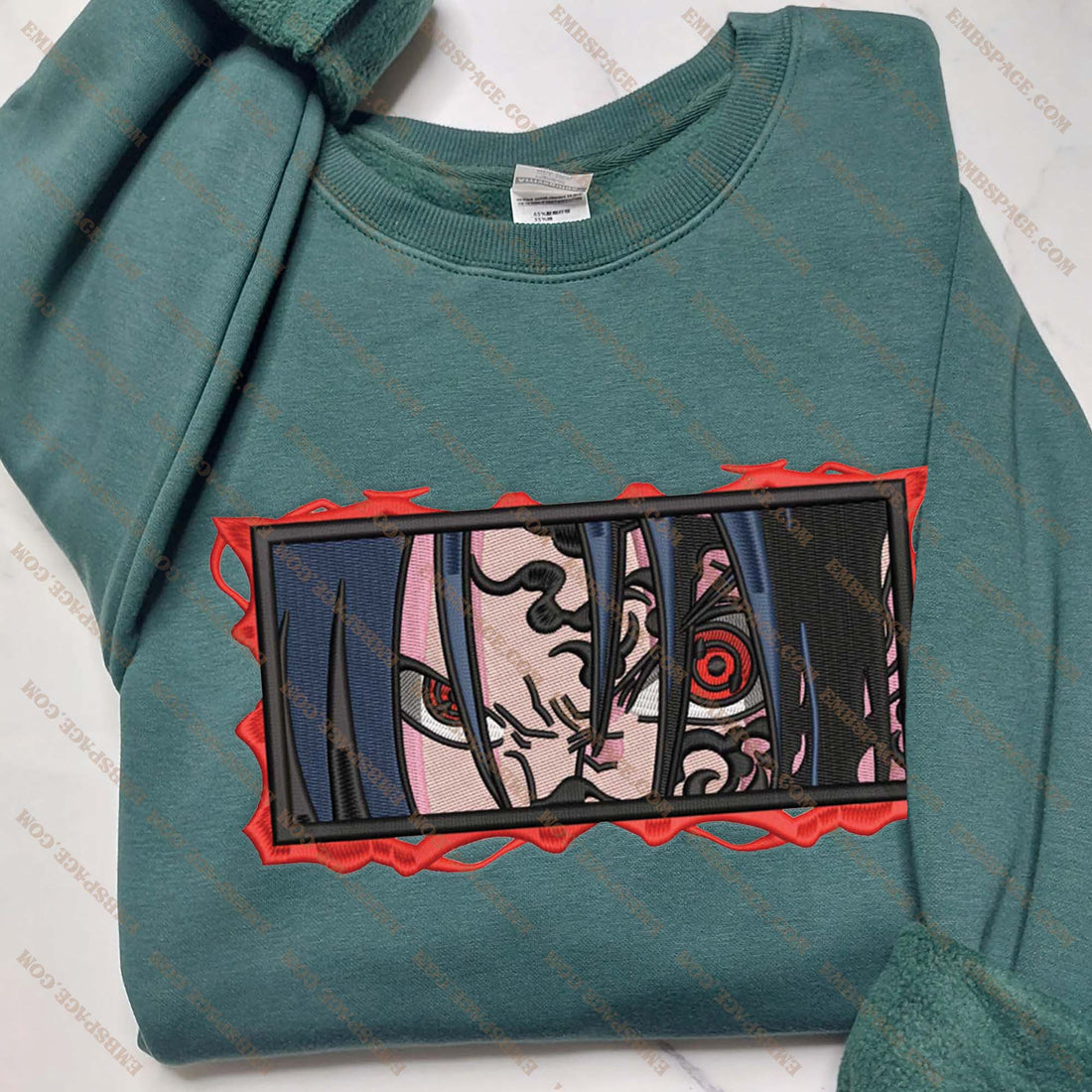The Hero's Hateful Gaze Embroidery Sweatshirt, Manga Box Embroidery Sweatshirt A_NT38