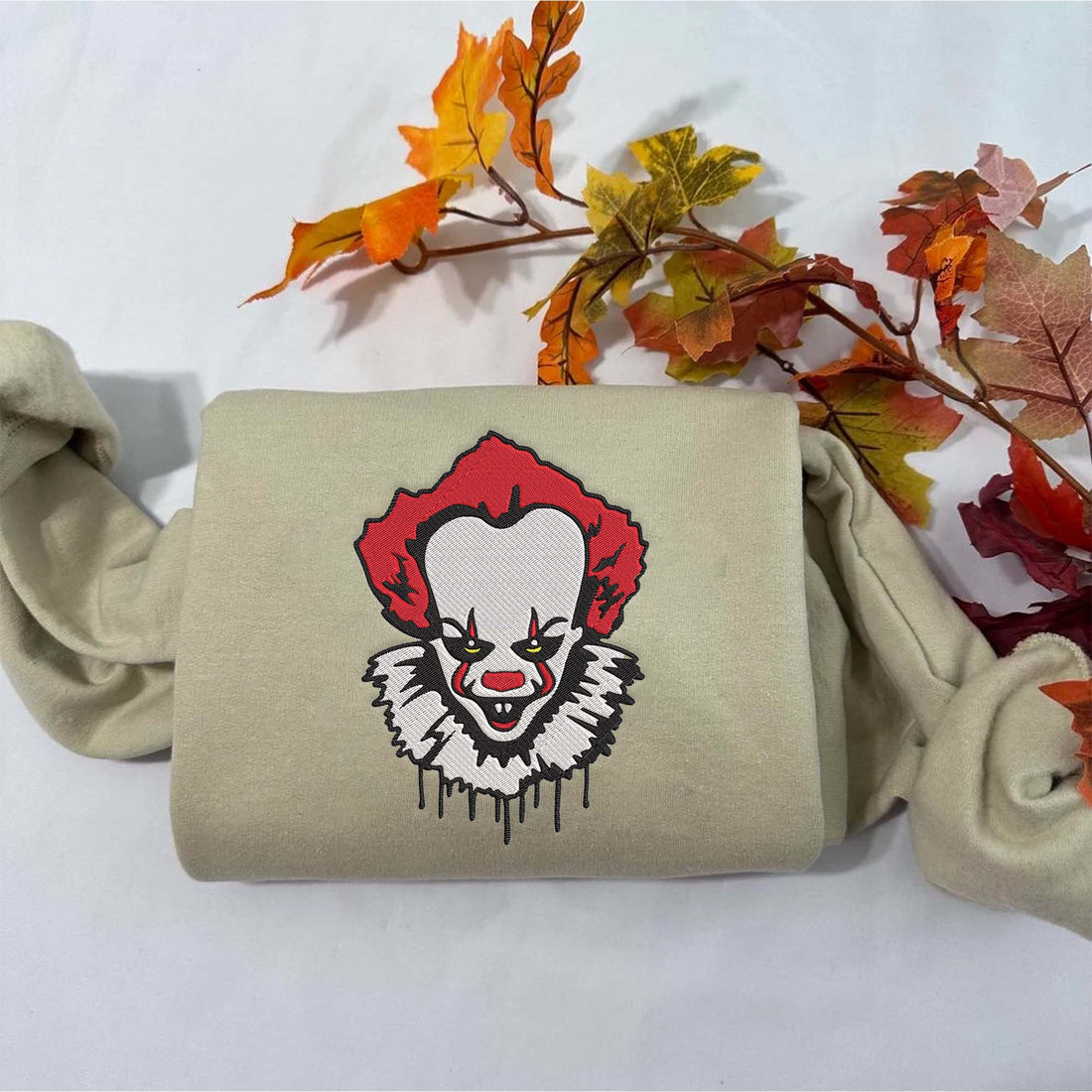 Horror The Dancing Halloween Sweatshirt, Halloween Embroidery Sweatshirt HLW_M500