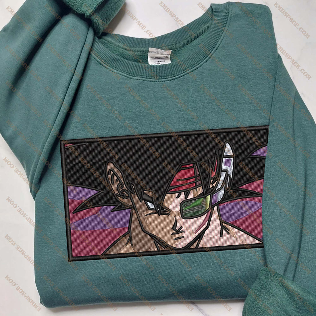 Anime The Legendary Saiyan Fighter Sweatshirt, Manga Box Embroidery Sweatshirt A_DB54