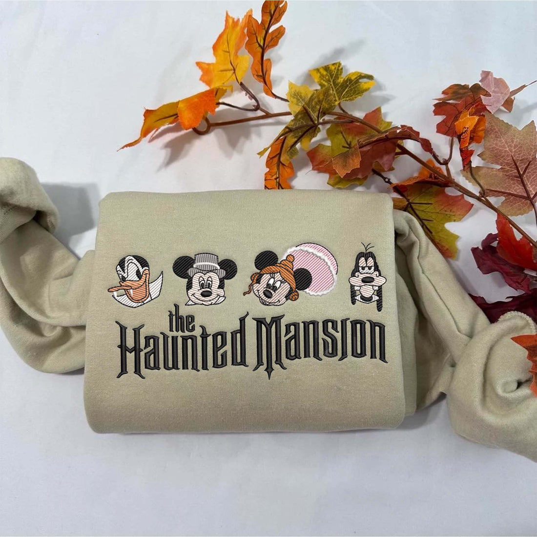 The Haunted Mansion Mouse Sweatshirt, Halloween Embroidery Sweatshirt HLW_M403
