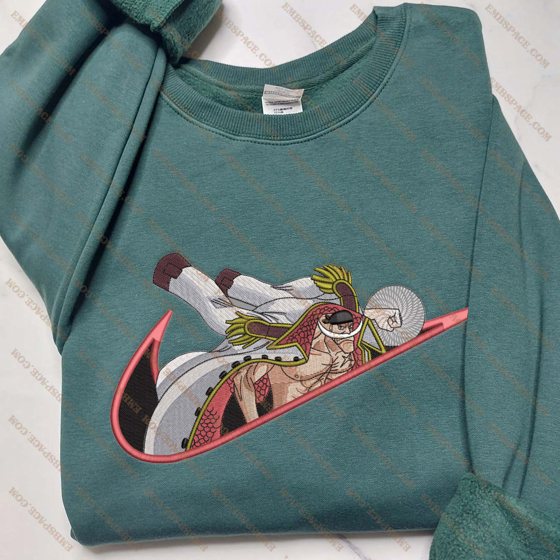 N Anime The Legendary Captain Embroidery Sweatshirt, N Anime Embroidery Sweatshirt A_OP48