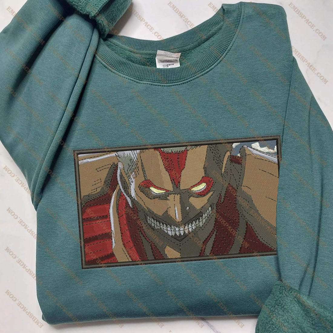 Anime The Massive Countenance Embroidery Sweatshirt, Manga Box Embroidery Sweatshirt A_AT22