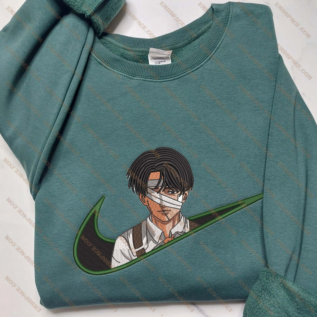 N Anime The Elite Swordsman Embroidery Sweatshirt, N Anime Embroidery Sweatshirt A_AT53