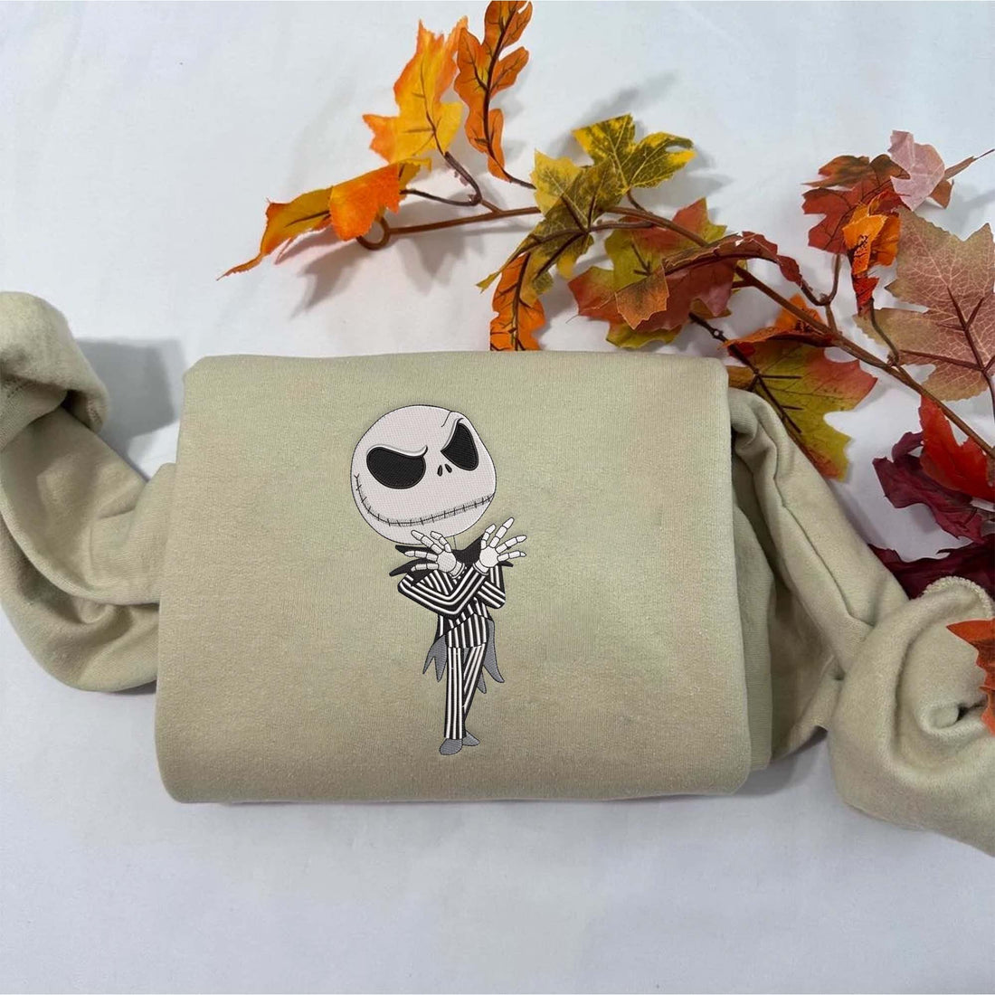 Bad Dream Christmas Horror Character Sweatshirt, Halloween Embroidery Sweatshirt HLW_M53