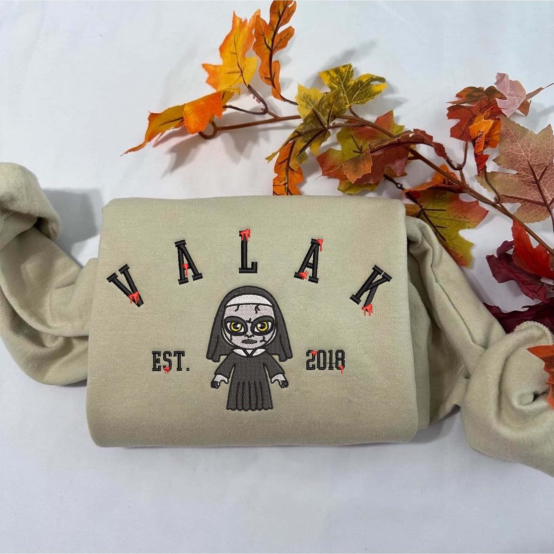 Horror Characters Halloween Embroidery Sweatshirt, Halloween Embroidery Sweatshirt HLW_M621