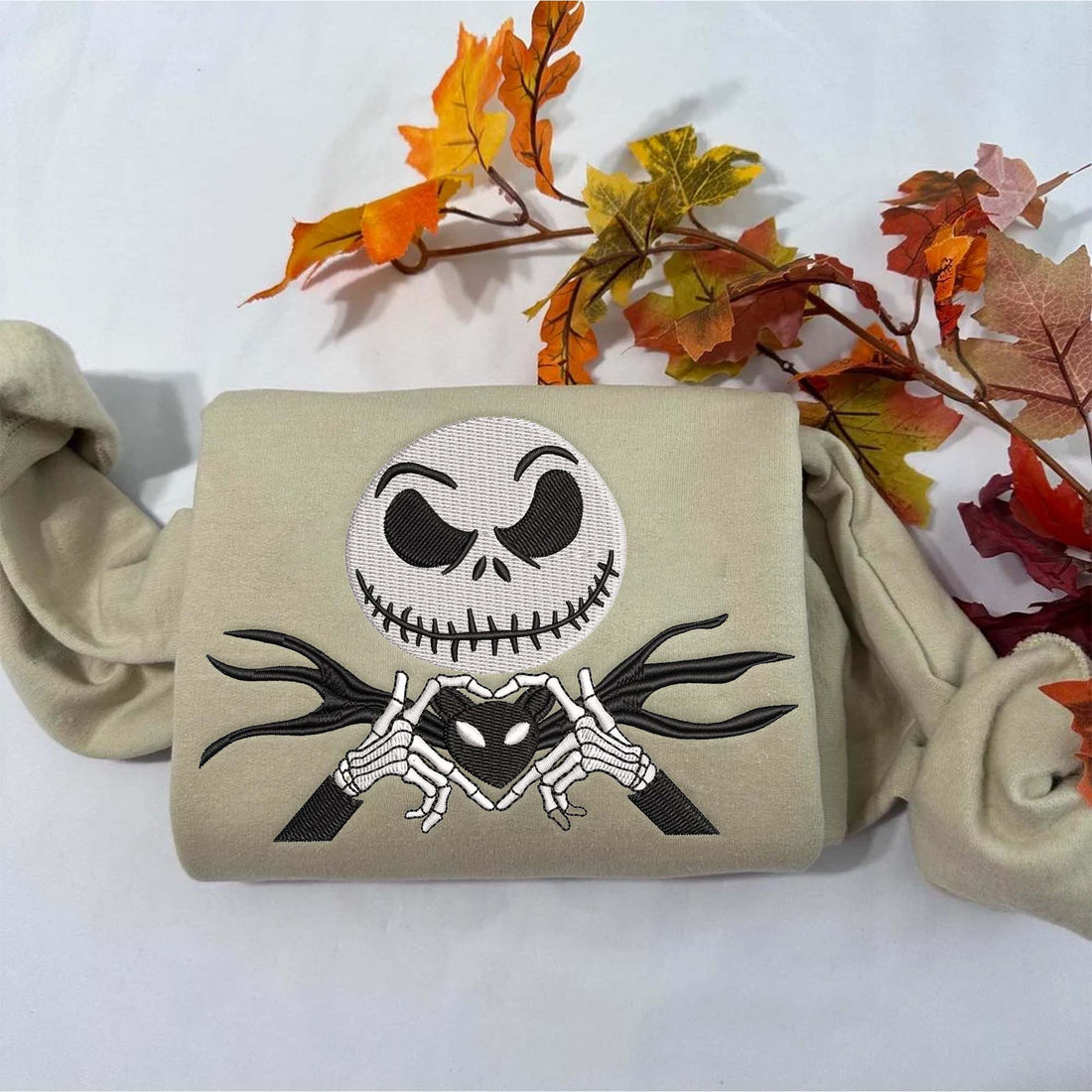 Horror Character Embroidery Sweatshirt, Halloween Embroidery Sweatshirt HLW_M305