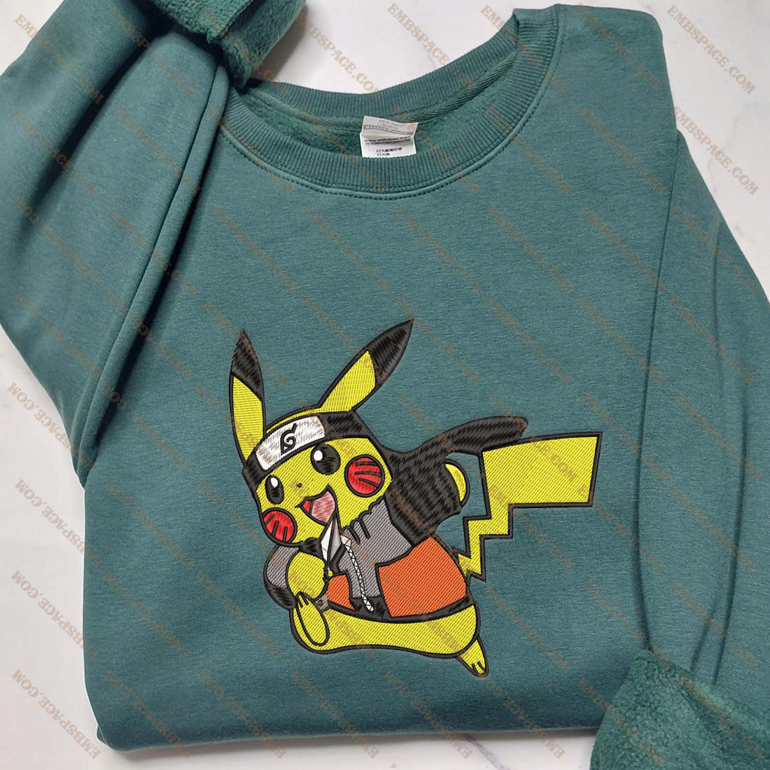 Anime The Lightning Ninja Embroidery Sweatshirt, Manga Box Embroidery Sweatshirt A_PK46