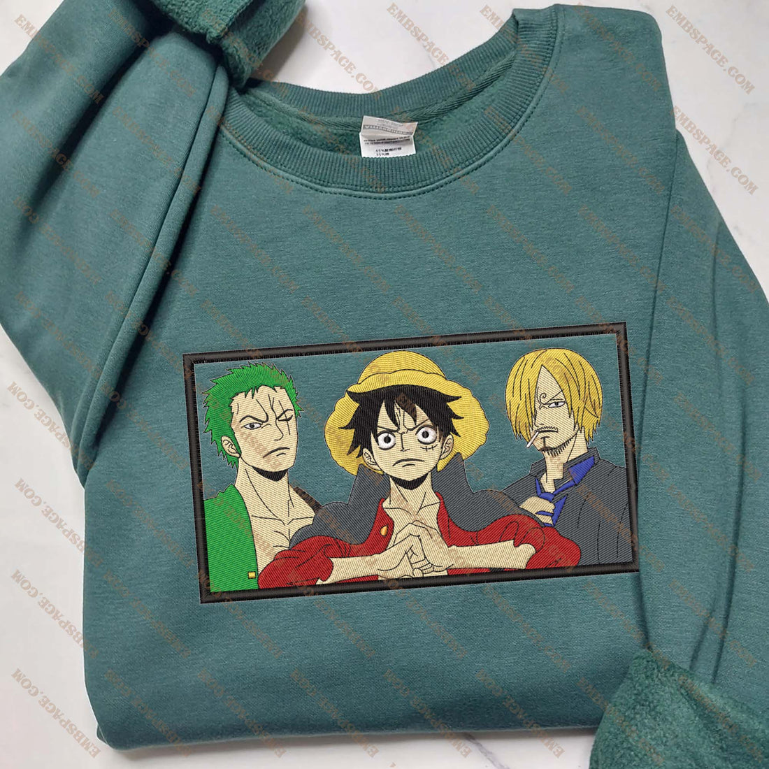Anime The Heroic Pirate Trio Sweatshirt, Manga Box Embroidery Sweatshirt A_OP56