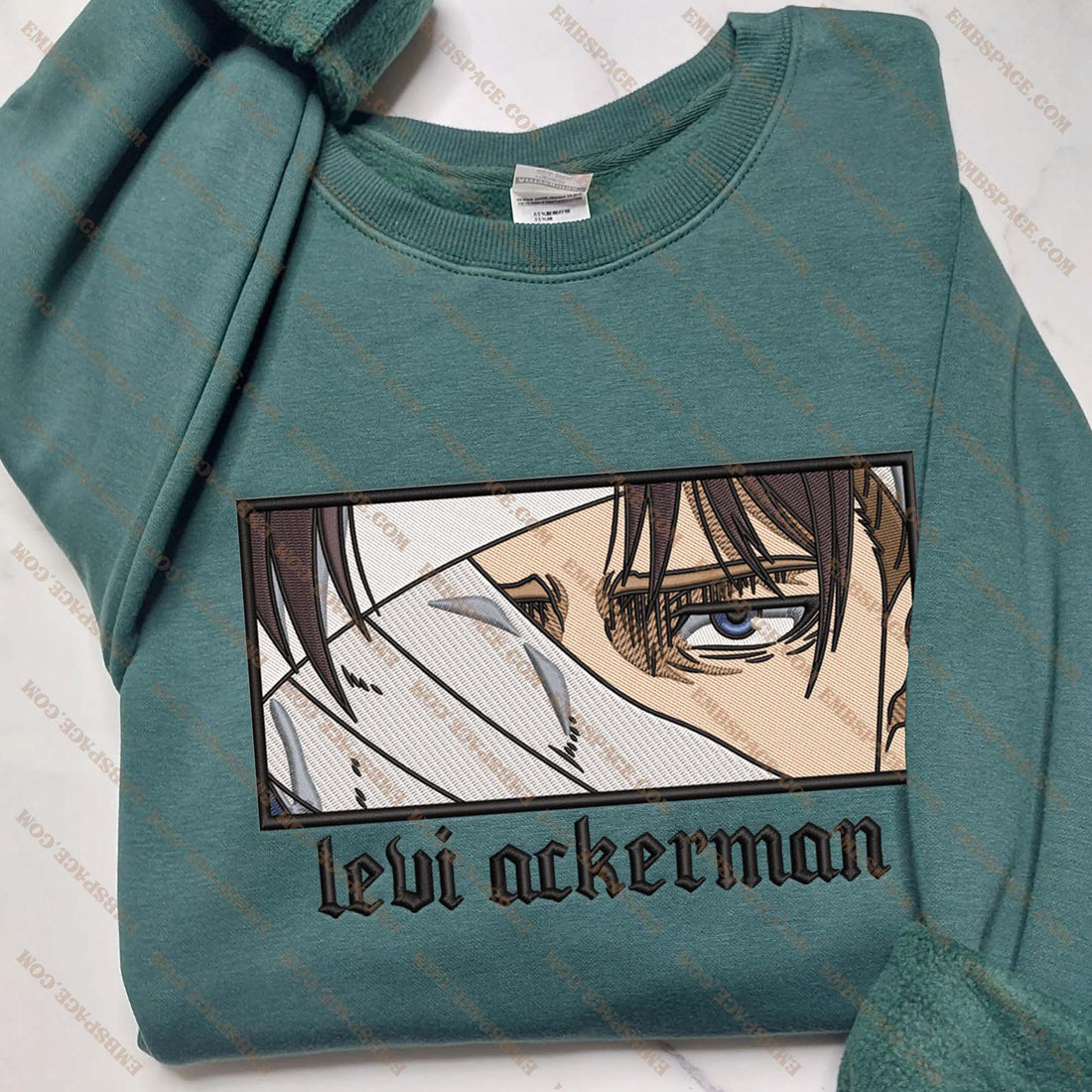 Anime The Stoic Captain Character Sweatshirt, Manga Box Embroidery Sweatshirt A_AT05