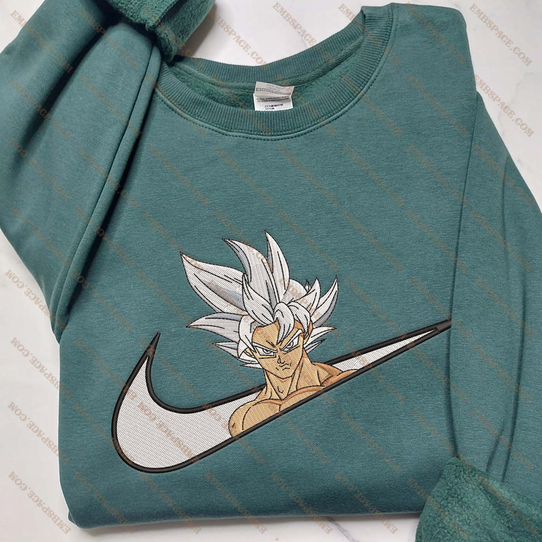 Anime The White-Haired Warrior Sweatshirt, Manga Box Embroidery Sweatshirt A_DB60