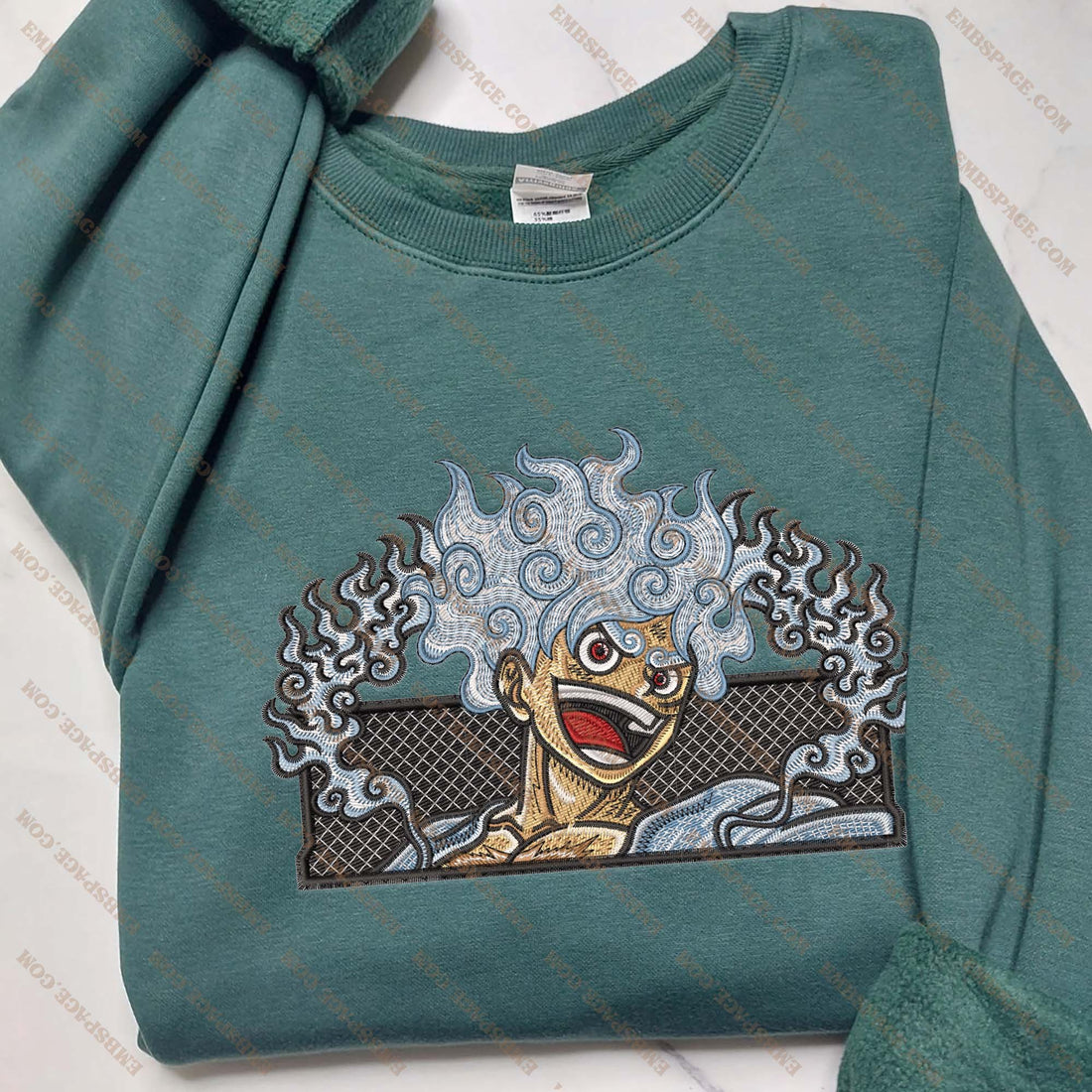 Anime The Cerulean Flame Power Sweatshirt, Manga Box Embroidery Sweatshirt A_OP35