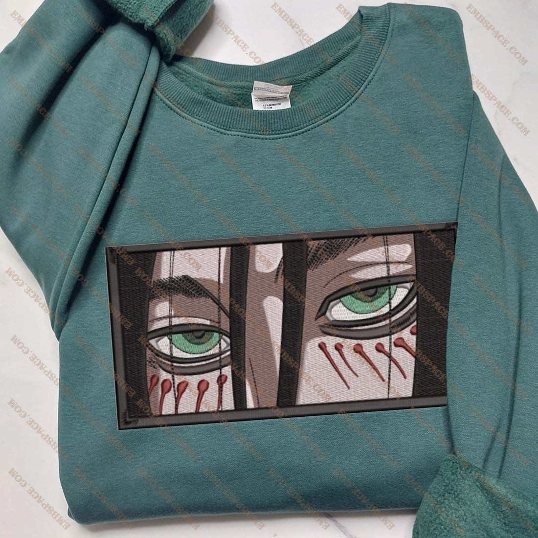 Anime The Determined Leader's Eyes Sweatshirt, Manga Box Embroidery Sweatshirt A_AT55