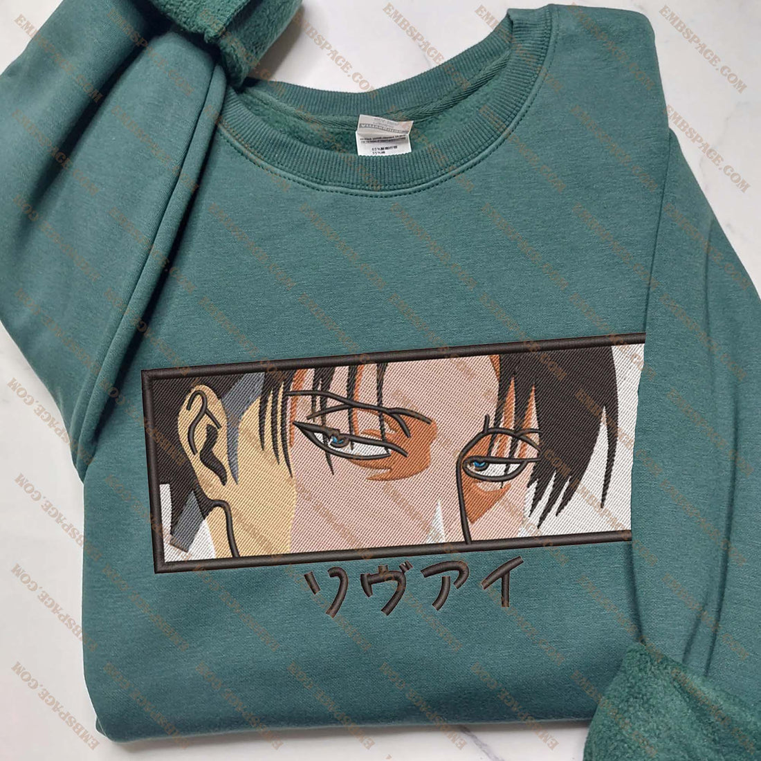 Anime The Elite Soldier's Eyes Embroidery Sweatshirt, Manga Box Embroidery Sweatshirt A_AT21