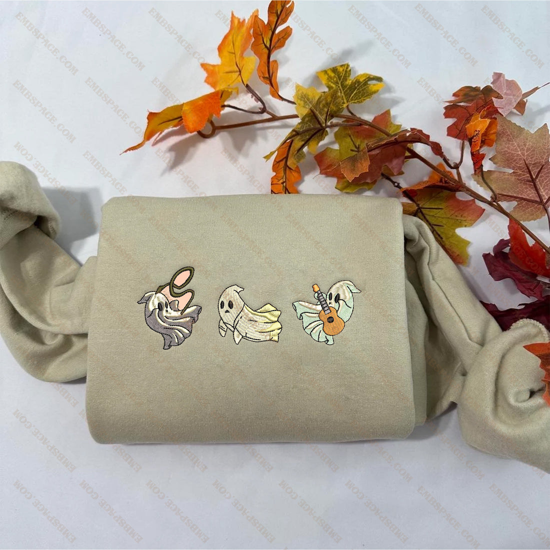 The Eras Tour Ghost Embroidery Sweatshirt, Halloween Embroidery Sweatshirt HLW_M1560