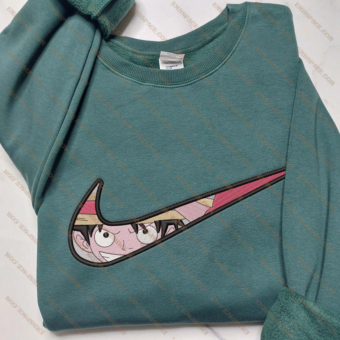 N Anime The Heroic Pirate Pair Embroidery Sweatshirt, N Anime Embroidery Sweatshirt A_OP32