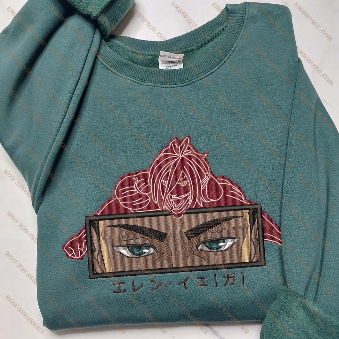 Anime The Determined Leader Embroidery Sweatshirt, Manga Box Embroidery Sweatshirt A_AT26
