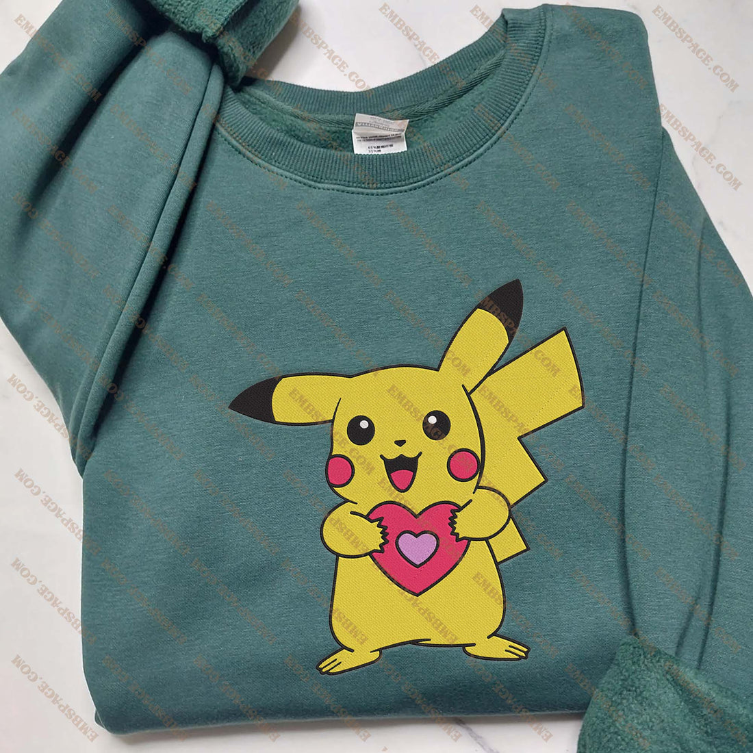 N Anime The Lightning Mouse With Heart Sweatshirt, N Lightning Mouse Sweatshirt A_PK50