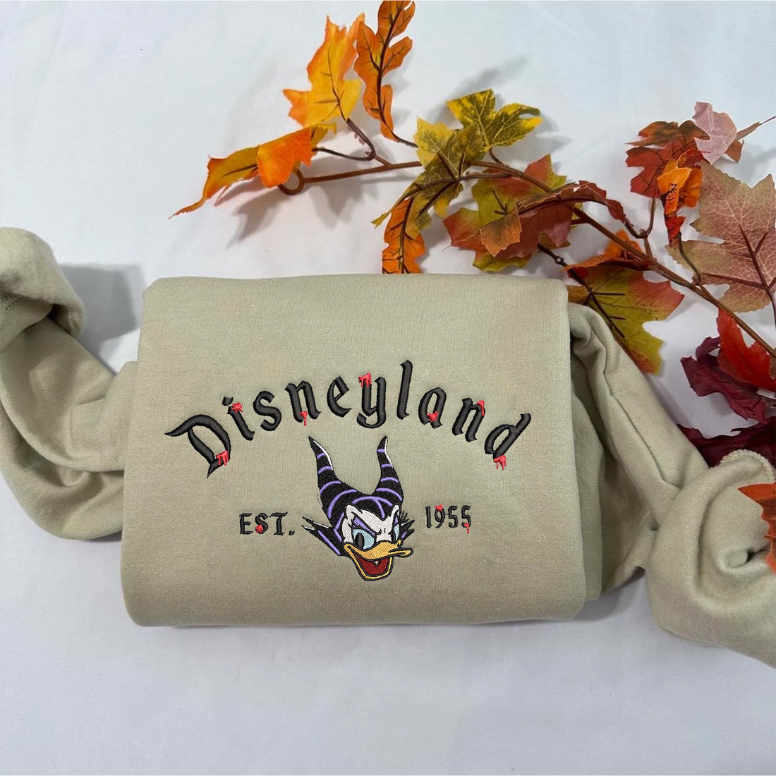 Duck Evil Characters Halloween Sweatshirt, Halloween Embroidery Sweatshirt HLW_M668
