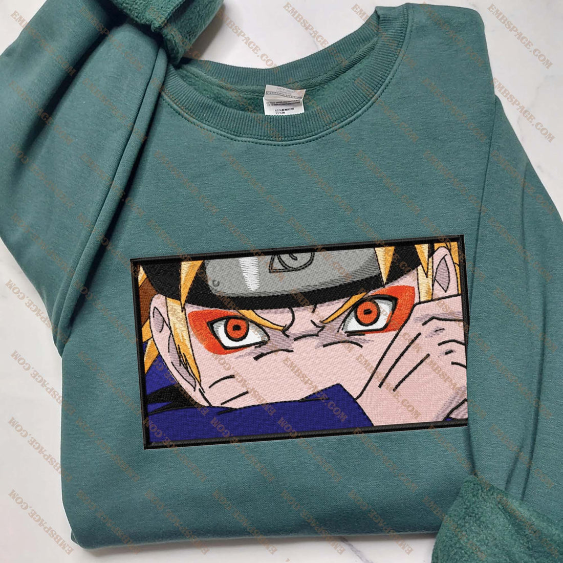 Eyes Anime Character Embroidery Sweatshirt, Manga Box Embroidery Sweatshirt A_NT37