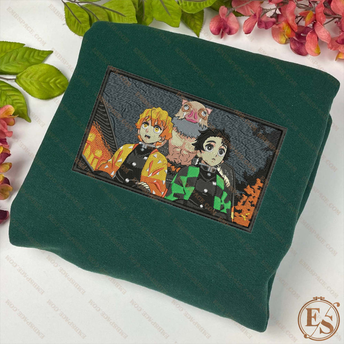 Anime The Demon Hunters Character Corps Emb Sweatshirt, Anime Box Embroidery Sweatshirt A_DS24