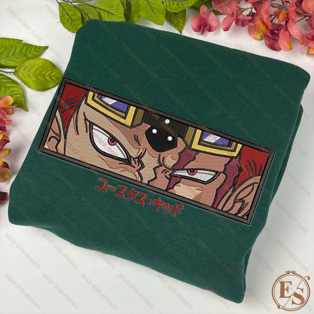 Anime The Pirate with Half Face Strike Sweatshirt, Manga Box Embroidery Sweatshirt A_OP49