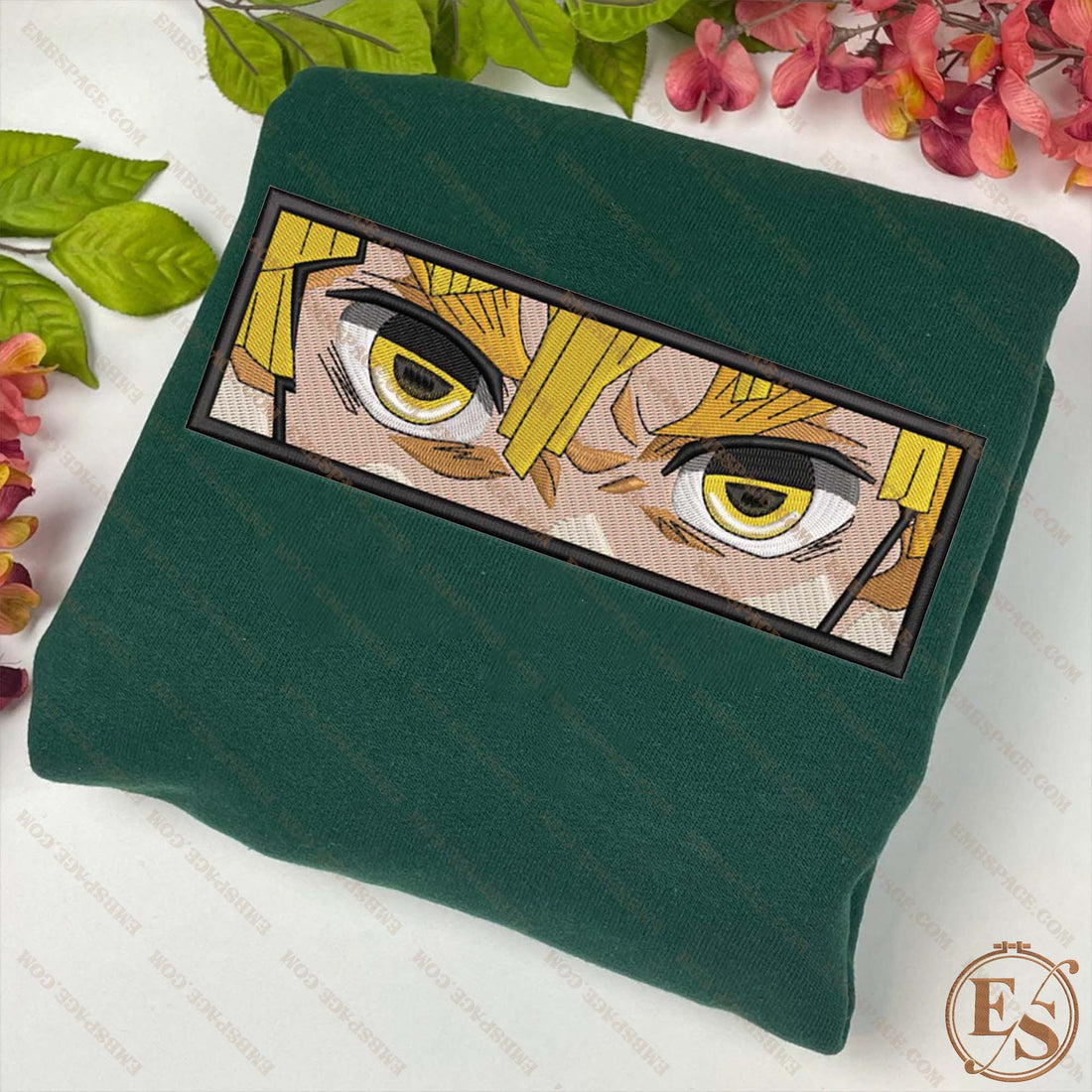 Anime Yellow Eyes Character Emb Sweatshirt, Anime Box Embroidery Sweatshirt A_DS10