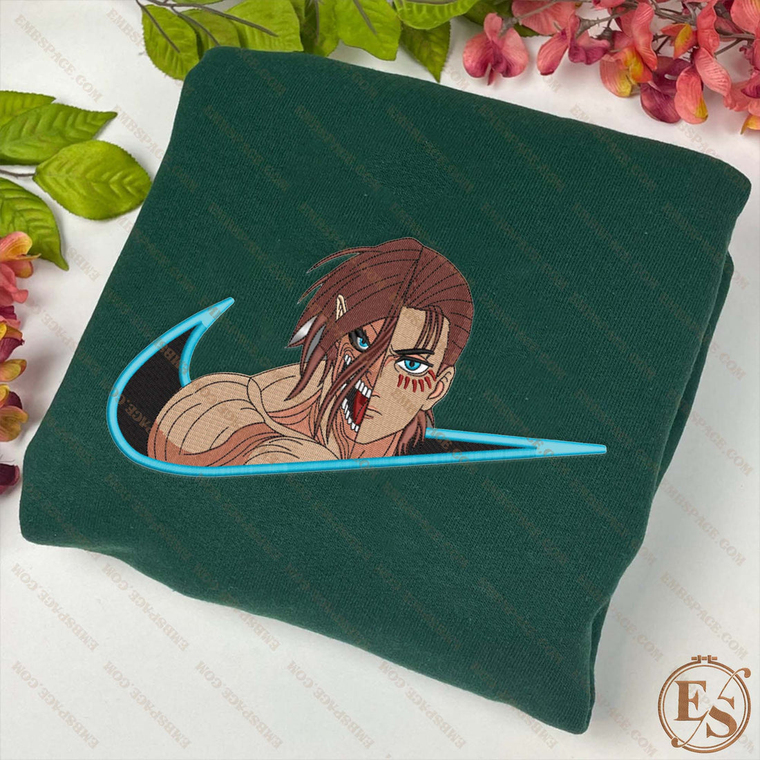 N Anime The Titan Shifter Embroidery Sweatshirt, N Anime Embroidery Sweatshirt A_AT39