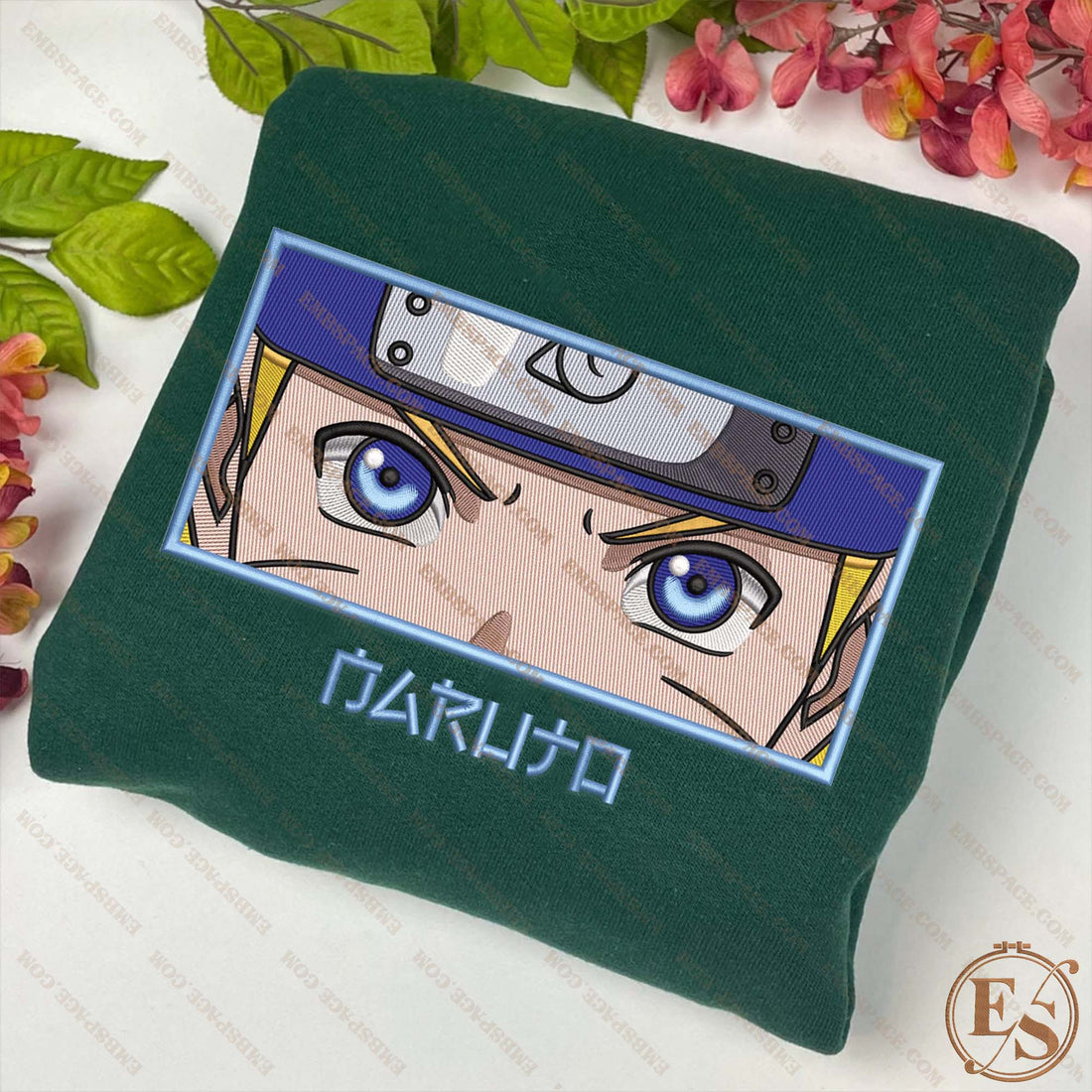 Anime The Founder of the Uchiha Clan Character Emb Sweatshirt, Manga Box Embroidery Sweatshirt A_NT42