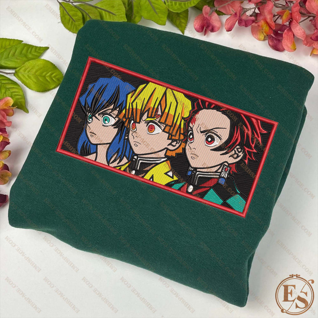 Anime The Demon Hunters Character Emb Sweatshirt, Anime Box Embroidery Sweatshirt A_DS16