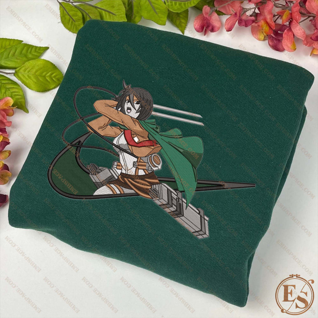 N Anime The Protective Warrior Attack Sweatshirt, N Anime Embroidery Sweatshirt A_AT41