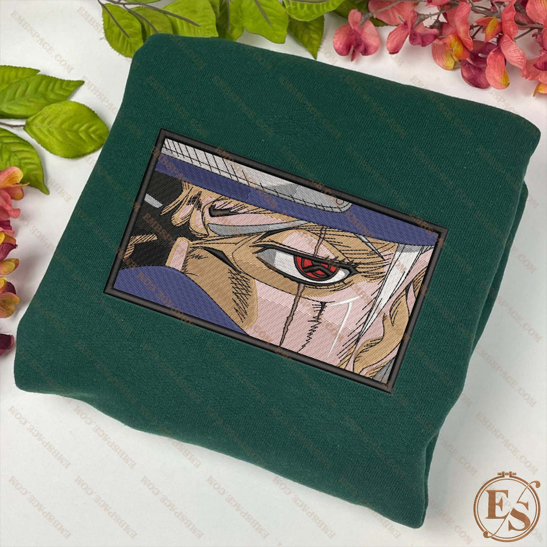 Anime Hero Ninja With Face Closeup Sweatshirt, Manga Box Embroidery Sweatshirt A_NT60