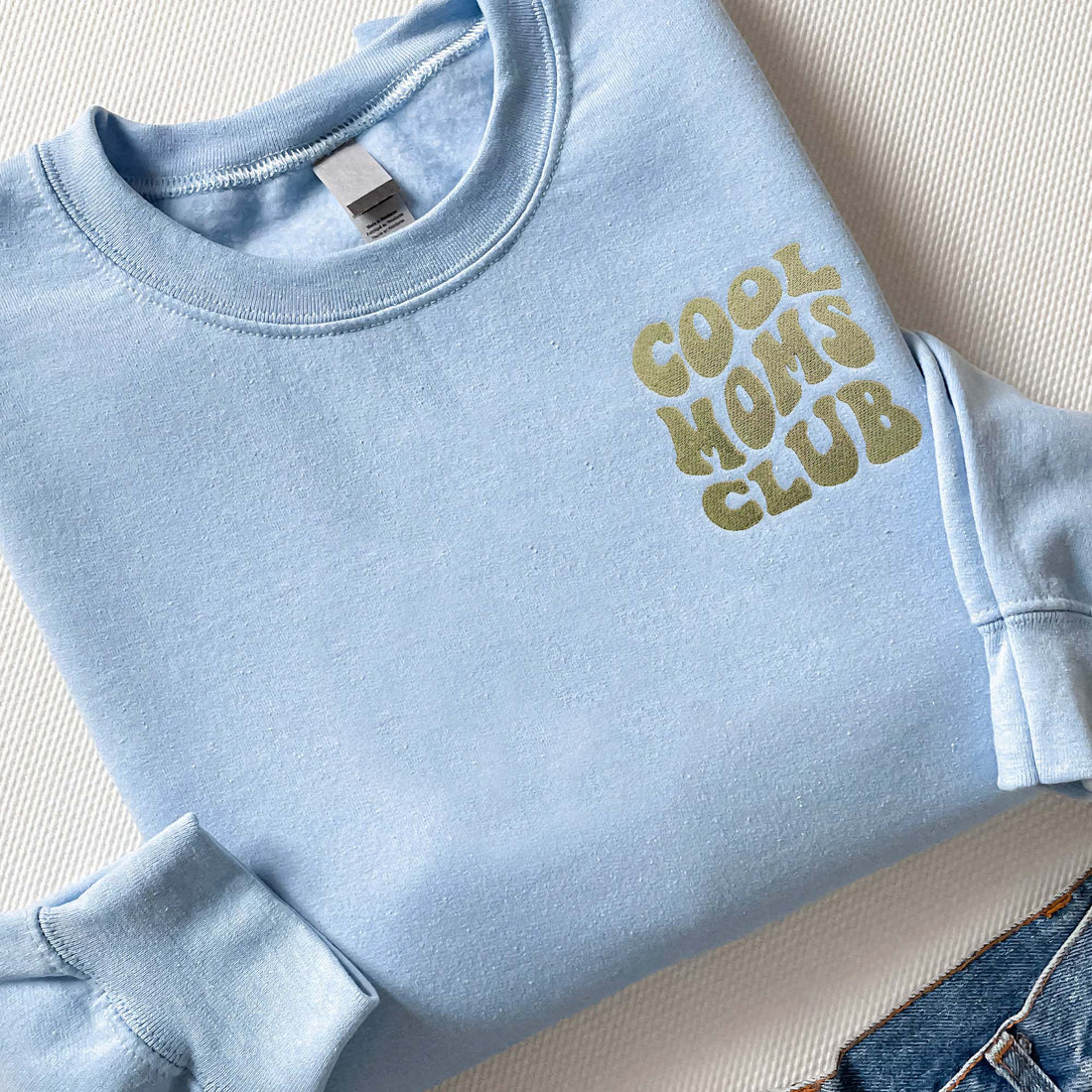 Embroidered Cool Moms Club Shirt, Mama Embroidered  Sweatshirt For Father's Day F_M92