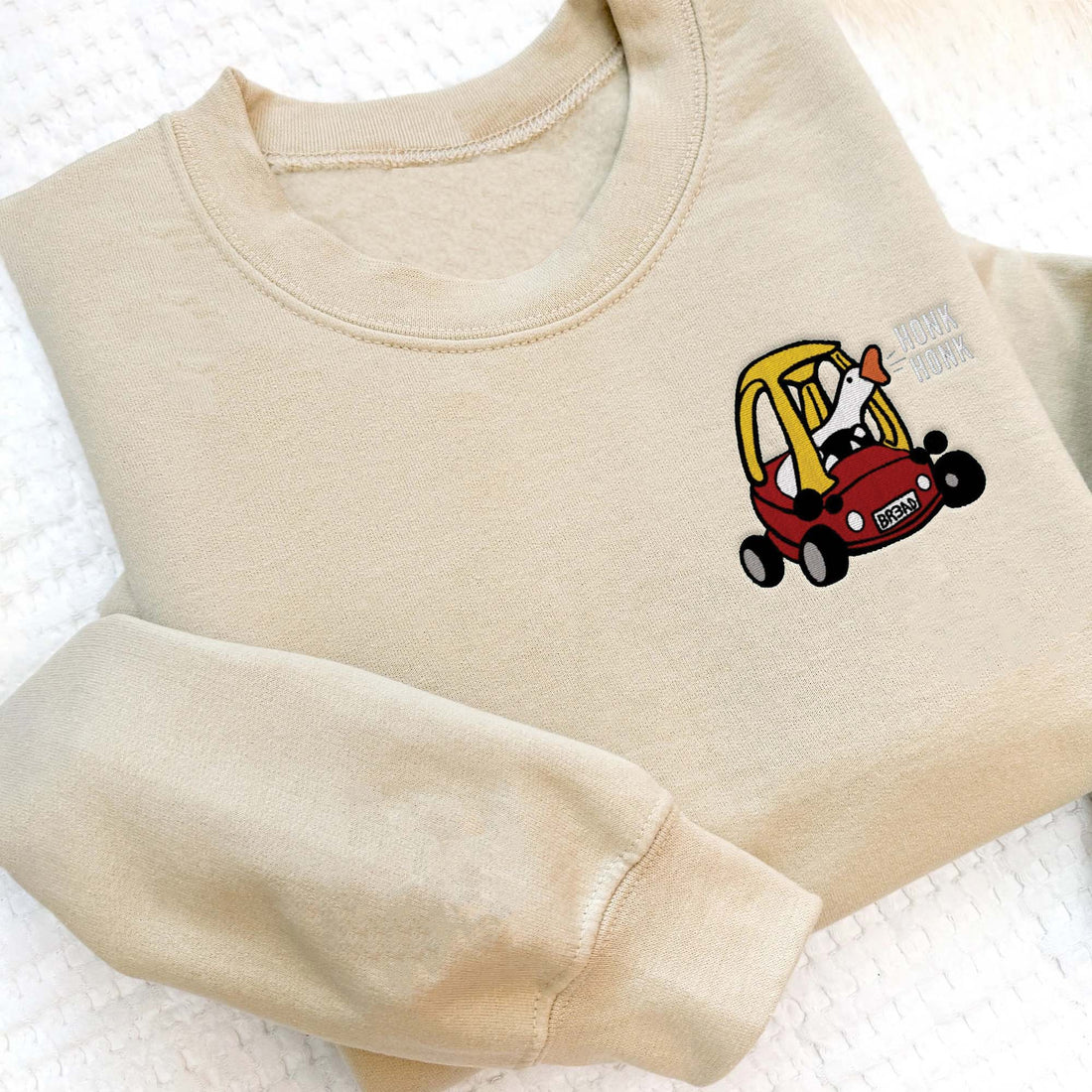 Trendy Embroidered Goose Shirt, Silly Goose Sweatshirt FU_M02