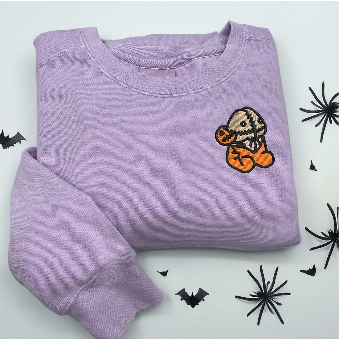 Dressed Horror Sam Trick Or Treat Sweatshirt, Halloween Embroidery Sweatshirt HLW_M217