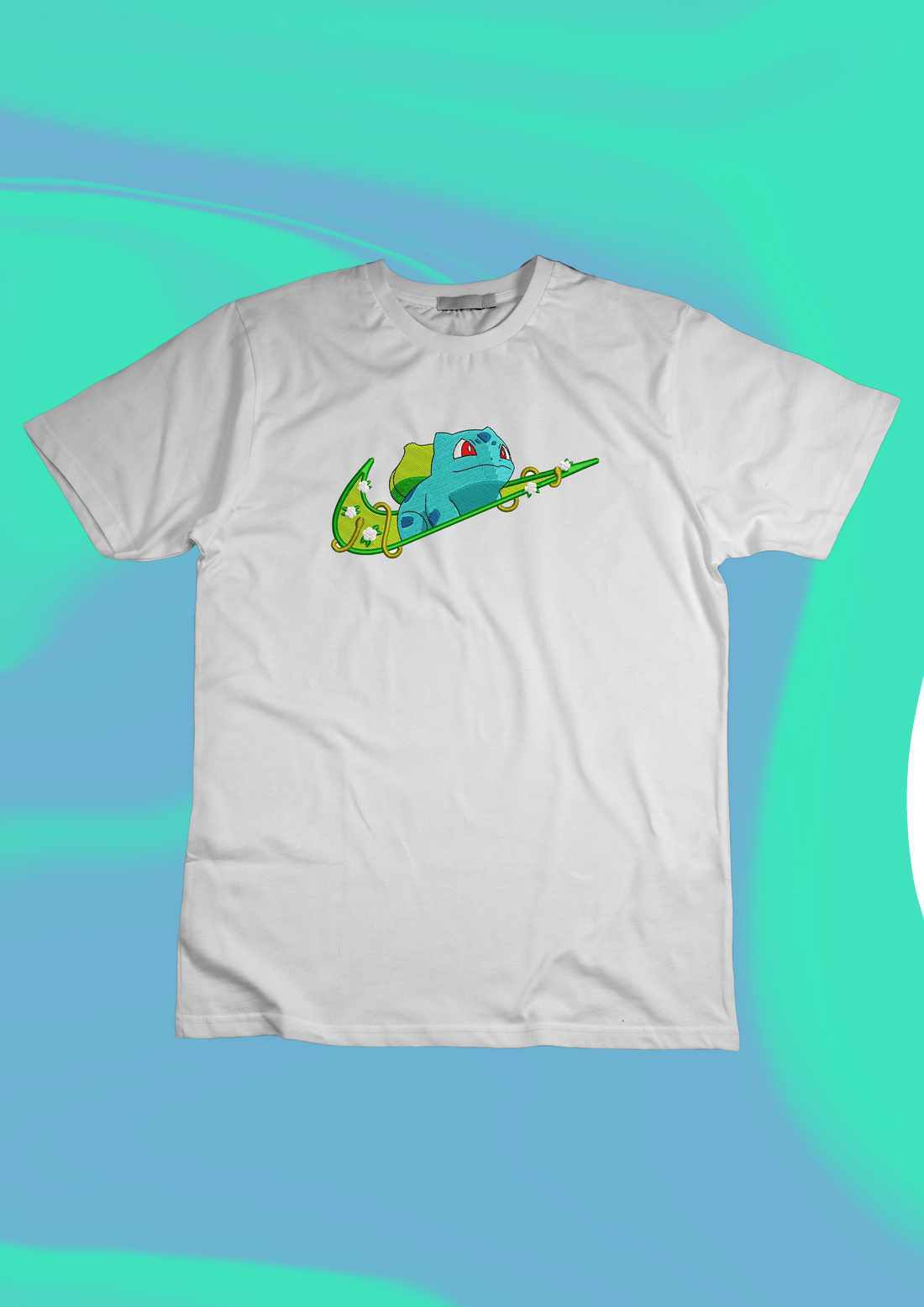 Leafy Green Creature Sweatshirt, Anime Embroidery Sweatshirt EM_A14