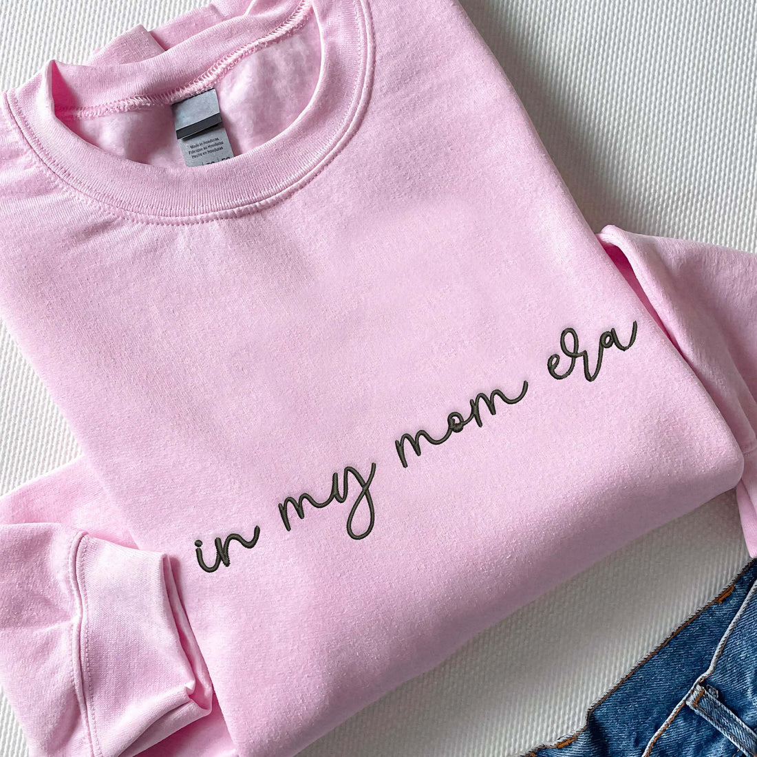 Embroidered In My Mom Era Shirt, Kids Names on Sleeve Shirt For Father's Day F_M79