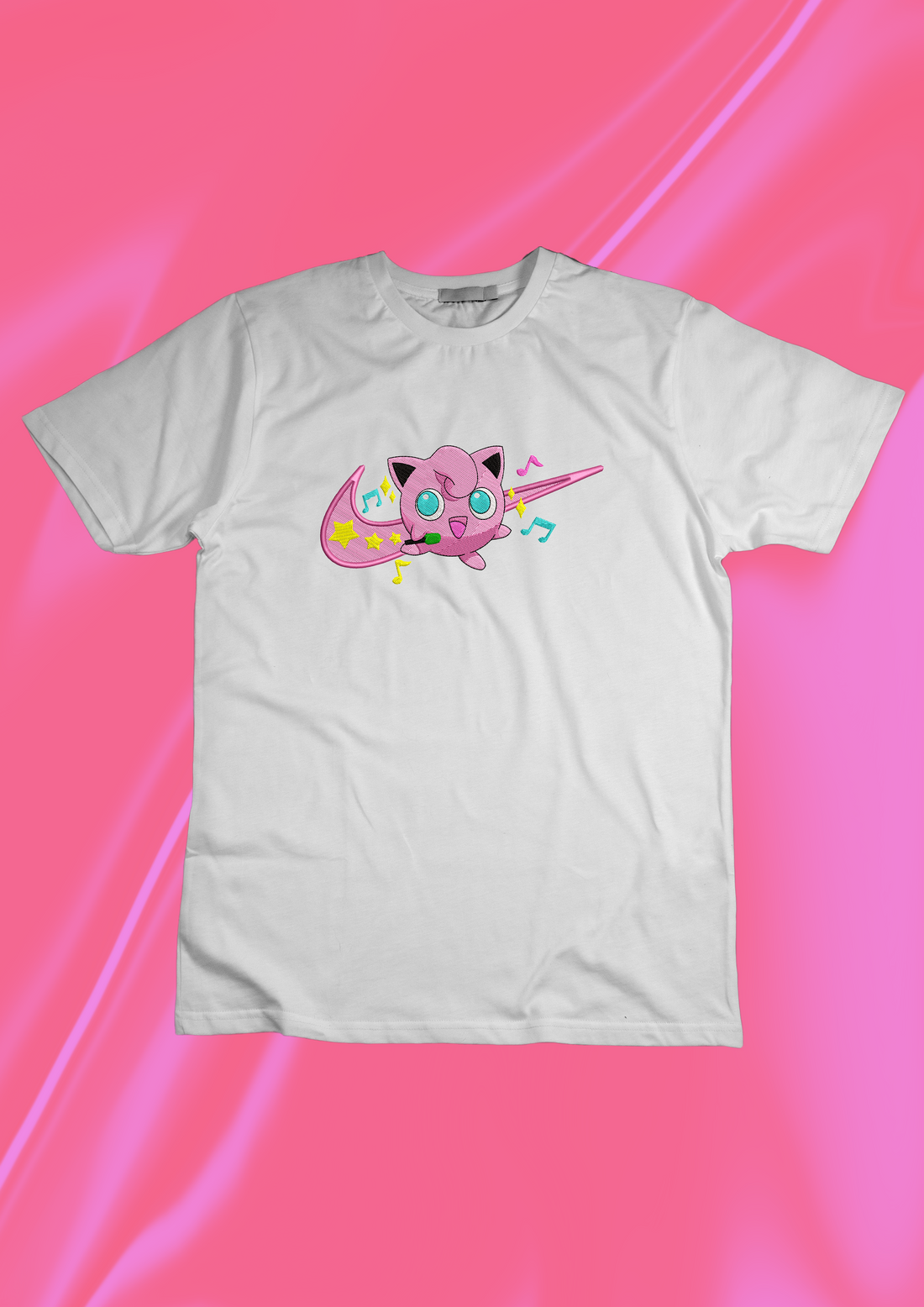 Cute Pink Creature Sweatshirt, Anime Embroidery Sweatshirt EM_A15