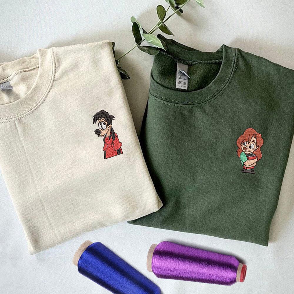 Custom Dogs Couples Sweatshirt, Couple Embroidery Sweatshirt CM_C75