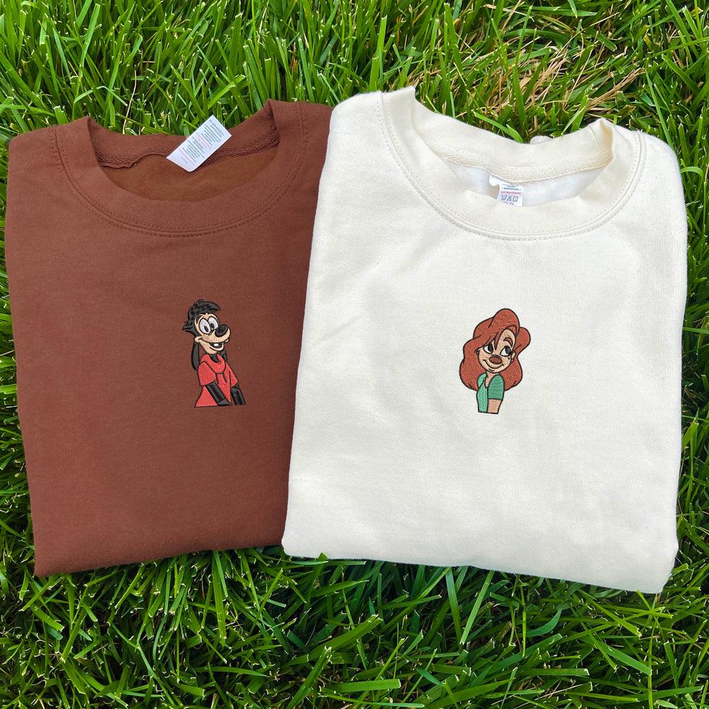 Custom Dogs Couples Sweatshirt, Couple Embroidery Sweatshirt CM_C78