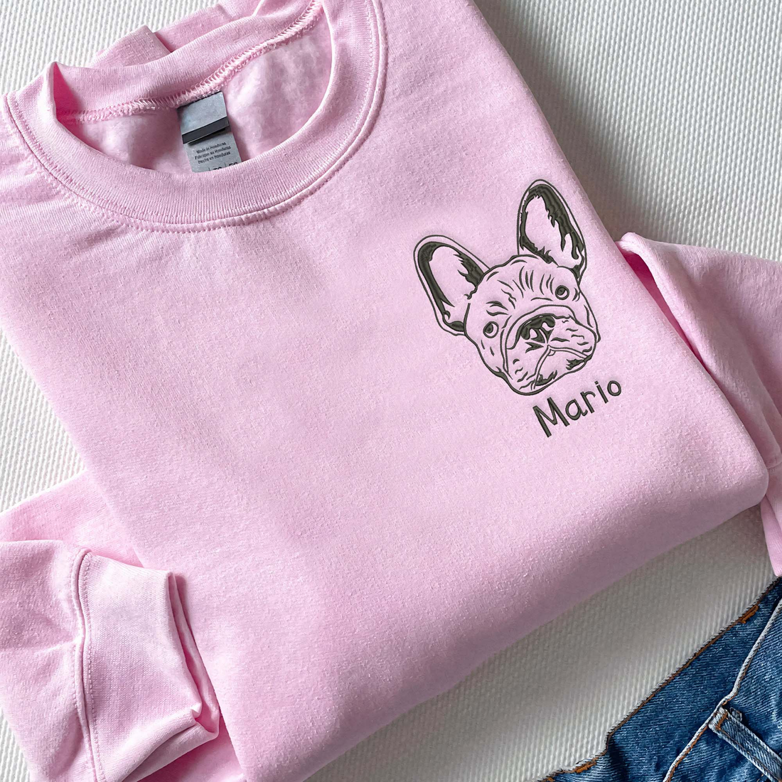 Custom Pet Portrait Shirt, Hoodie With Pet Photo And Name P_M08