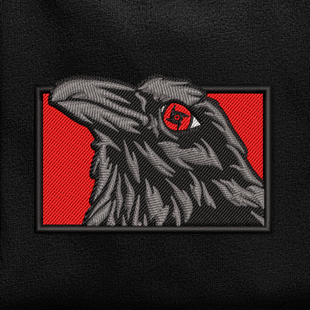 Itachi's Crow Sweatshirt, Anime Embroidery Sweatshirt GI_A19